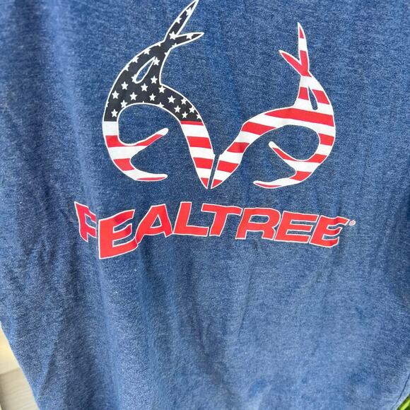 REALTREE T-shirt, short sleeve, crewneck. Cotton polyester blend. Men's size L - Picture 1 of 4